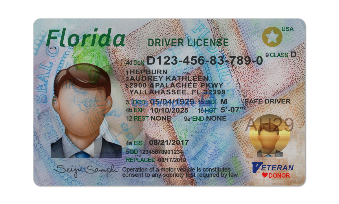 Florida Drivers License Templates